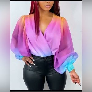 Brand New Rainbow Girl Top
